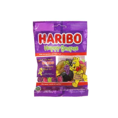 Kẹo Dẻo Haribo Happy Grapes 80g