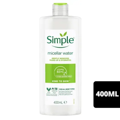 Nước Tẩy Trang Simple Micellar Cấp Ẩm Tức Thì 400ml