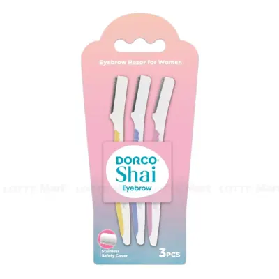 Vỉ 3 Cây Dao Cạo Lông Mày Dorco Shai LDIA200