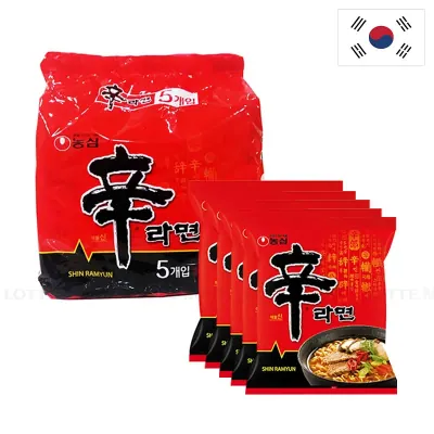 Lốc 5 Gói Mì Nongshim Shin Ramyun Multi 120g