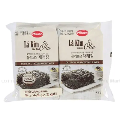Lốc 2 Gói Lá Kim Tẩm Dầu Ô Liu Miwon 4.5g