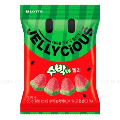 Kẹo Dẻo Lotte Jellycious Dưa Hấu Gói 56g