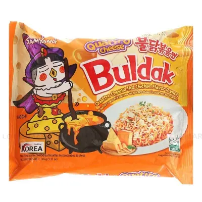 Mì Khô Gà Cay Samyang VỊ Phô Mai Quattro Gói 140g