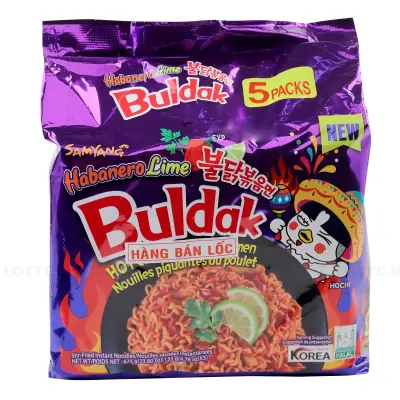 Lốc 5 Gói Mì Samyang Khô Gà Chua Cay 135g