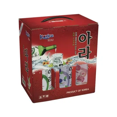 Rượu Soju Korice Hương Tổng Hợp 6 Chai 12% x 360ml