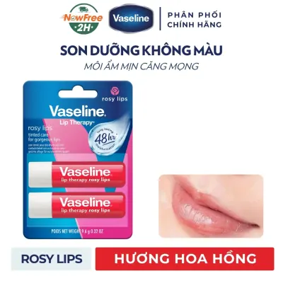 Bộ 2 Son Dưỡng Môi Vaseline Hồng Xinh 4.8g