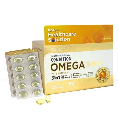 Viên Uống Bảo Vệ Sức Khỏe Kolmar Condition Omega 369 Hộp 60 Viên