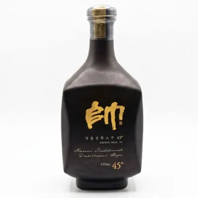 Rượu Andong Soju Cao Cấp Su Black 45% 400ml
