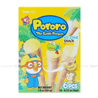 Bánh Kem Ốc Quế Pororo Vị Chuối 54g