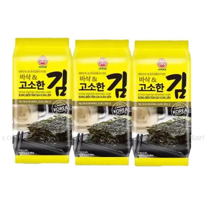 Lốc 3 Gói Rong Biển Tẩm Gia Vị Ăn Liền Ottogi 4.2g