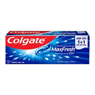 Bộ 02 Kem Đánh Răng Colgate Max Fresh Bạc Hà 173g