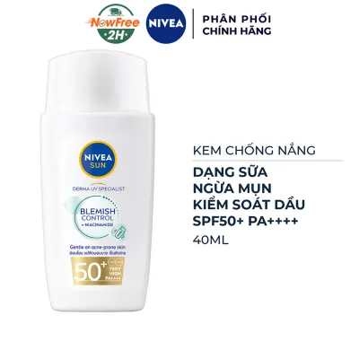 Kem Chống Nắng Nivea Dạng Sữa Ngừa Mụn Kiềm Dầu SPF50+ 40ml