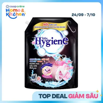 Nước Xả Vải Hygiene Hương Mẫu Đơn 3L