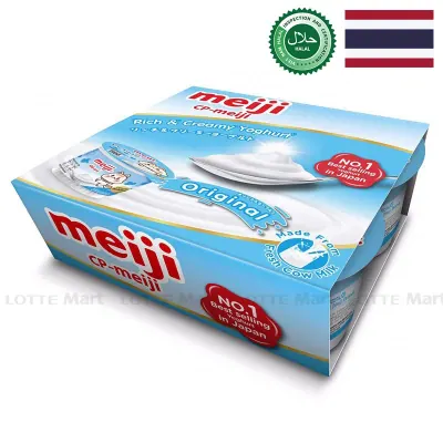 Lốc 4 Hũ Sữa Chua Meiji Nguyên Chất 90g