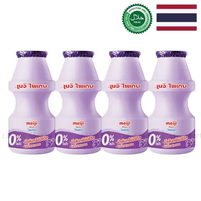 Lốc 4 Chai Sữa Chua Uống Meiji Vị Việt Quất 85ml