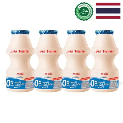 Lốc 4 Chai Sữa Chua Uống Meiji Nguyên Chất 100ml