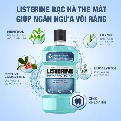 Nước Súc Miệng Listerine Tar Protection 250ml