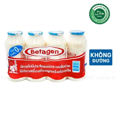 Lốc 4 Chai Sữa Uống Betagen Hương Tự Nhiên 140ml