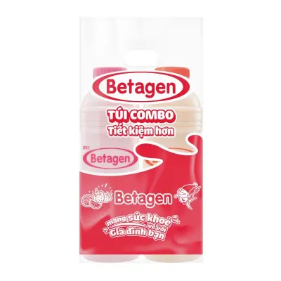 Sữa Lên Men Betagen Dâu + Cam 1.4L