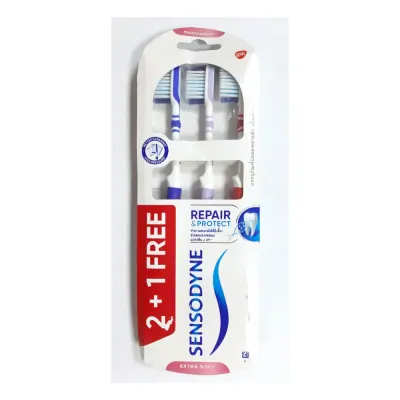 Lô 3 Cây Bàn Chải Đánh Răng Sensodyne Repair & Protect Extra Soft Chăm Sóc Răng Ê Buốt