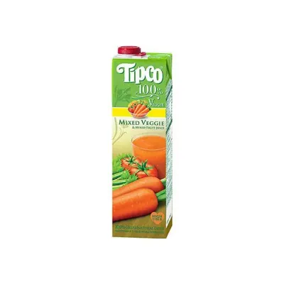 Nước Ép Tipco Trái Cây Rau Củ Hộp 1L
