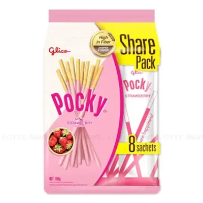 Bánh Que Pocky Kem Dâu Gói 168g