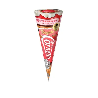 Kem Ốc Quế Cornetto Hạnh Nhân Dâu Wall's Cây 88g