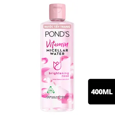 Nước Tẩy Trang Pond's Micellar Sạch Dịu Nhẹ Sáng Da 400ml