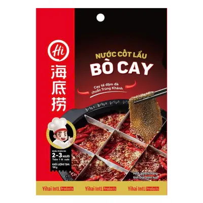 Nước Cốt Lẩu Bò Cay Yihai 150g-F