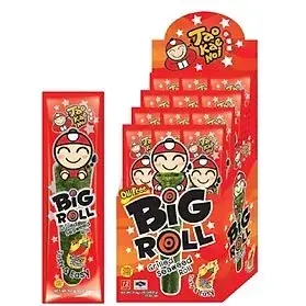 Snack Rong Biển Taokaenoi Big Roll Vị Cay 12 Gói Hộp 36g