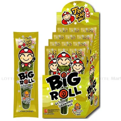 Rong Biển Cuộn Nướng Taokaenoi Vị Mực 30g (2.5g x 12 Gói)