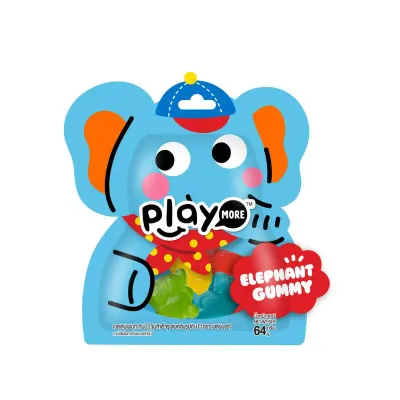 Kẹo Dẻo Hình Con Voi Playmore 64g