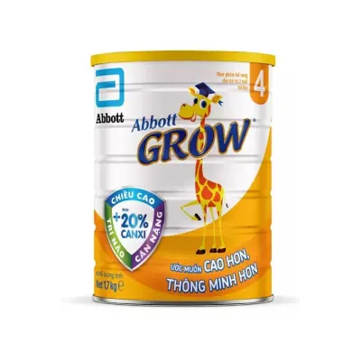 Thực Phẩm Bổ Sung Grow 4 Hộp Thiếc 1.7kg/1.6kg
