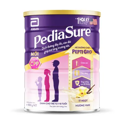 Sữa Bột Pediasure Hương Vani Hộp 800g (Cho Trẻ Từ 1-10 Tuổi)