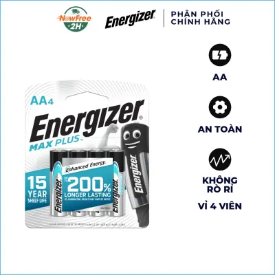 Pin Tiểu Energizer Max Plus AA EP91 BP4 Vỉ 4 Viên