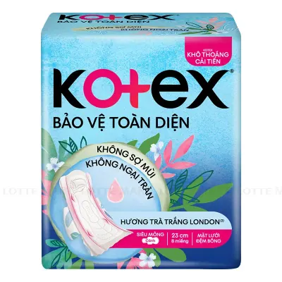 Băng Vệ Sinh Kotex Style Siêu Mỏng Cánh 23cm Gói 8 Miếng