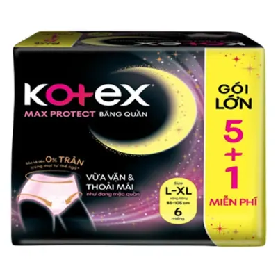 Băng Vệ Sinh Kotex Dạng Quần Protect L-XL5M