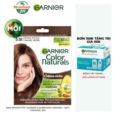 Kem Nhuộm Tóc Garnier 5.32 Brown Caramel - Nâu Caramel 30g