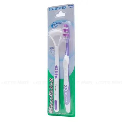 Bàn Chải Đánh Răng Oral Clean D.s Extra Soft Kèm Bàn Chải Vệ Sinh Lưỡi (Giao Màu Ngẫu Nhiên)
