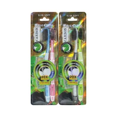 Combo 4 Cái Bàn Chải Đánh Răng Oral Clean Carbon Slim Soft