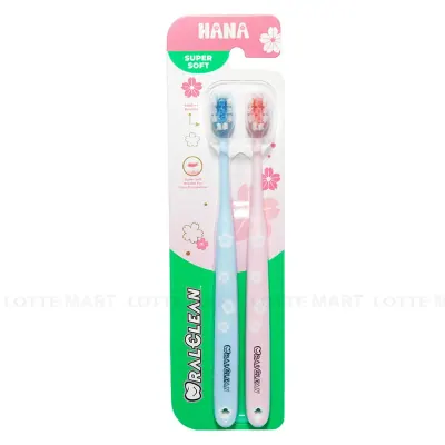 Bộ 2 Bàn Chải Đánh Răng Oral Clean Hana Super Soft