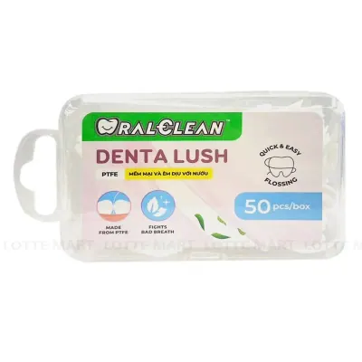 Tăm Chỉ Kẽ Răng Oral Clean Denta Lush Hộp 50 Cái