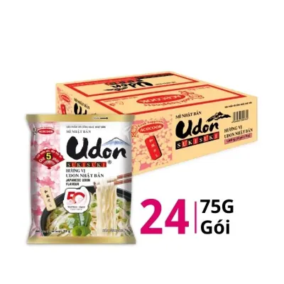 Thùng 24 Gói Mì Udon Acecook Hương Vị Nhật Bản 75g