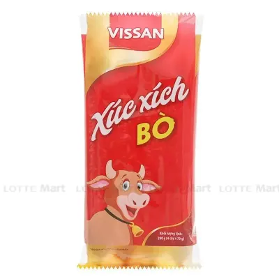Xúc Xích Bò Tiệt Trùng Vissan 280g