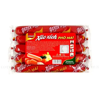 Xúc Xích Tiệt Trùng Phô Mai Vissan 175g