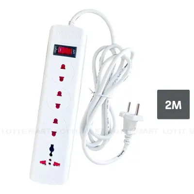 Ổ Cắm Điện Quang ESK4W 3 Lỗ 2 Chấu 1 Lỗ 3 Chấu Dây 2M