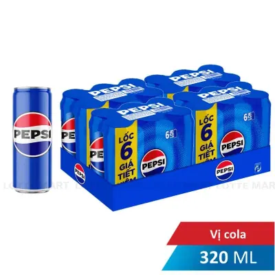 Thùng 24 Lon Nước Ngọt Pepsi 320ml