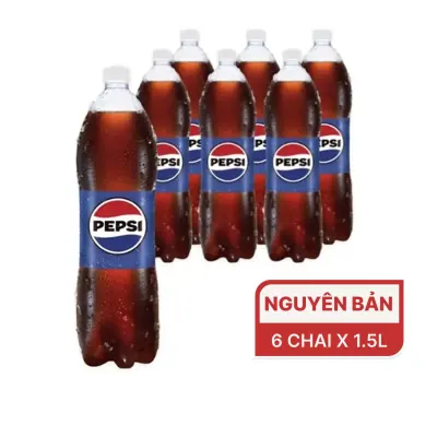 Lốc 6 Chai Nước Ngọt Pepsi 1.5L