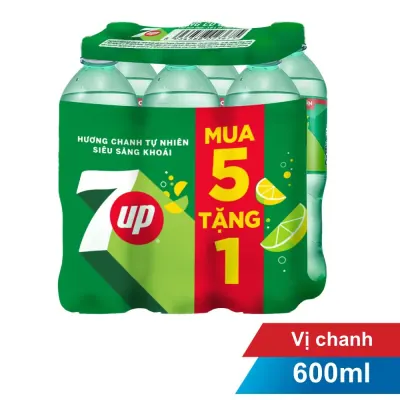 Nước Giải Khát 7 Up Chai 6x600ml