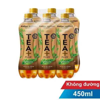 Trà Olong Tea+ Không Đường 6x450ml